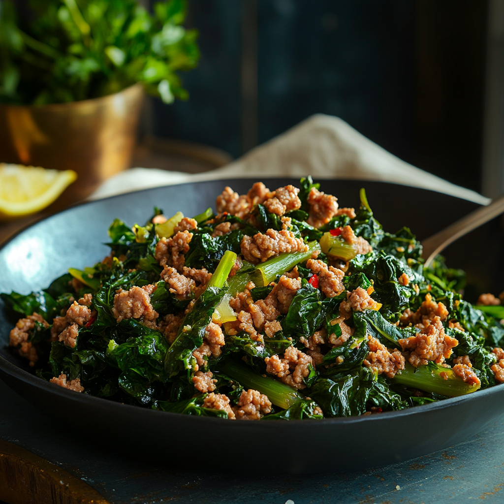 What to Eat with Ground Turkey: Sautéed Greens