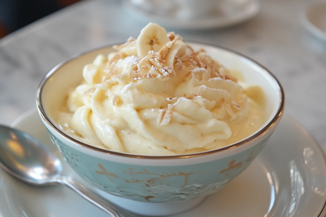 A bowl of Magnolia Bakery's banana pudding